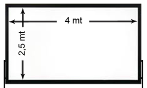 SCHERMO 4 X 2,5 mt - 16:10 