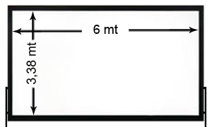SCHERMO 6 X 3,38 mt - 16:9